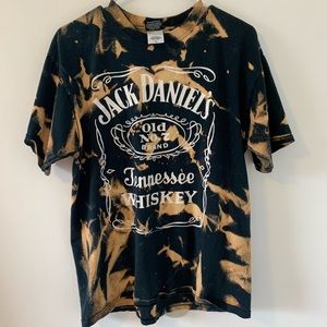 Jack Daniels bleach dye tee